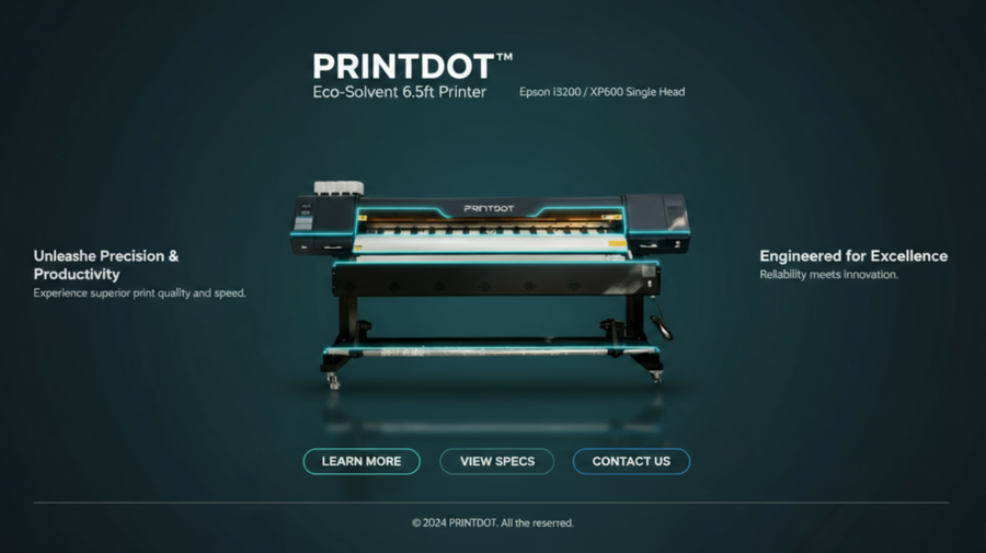 Industrial printing product showcase